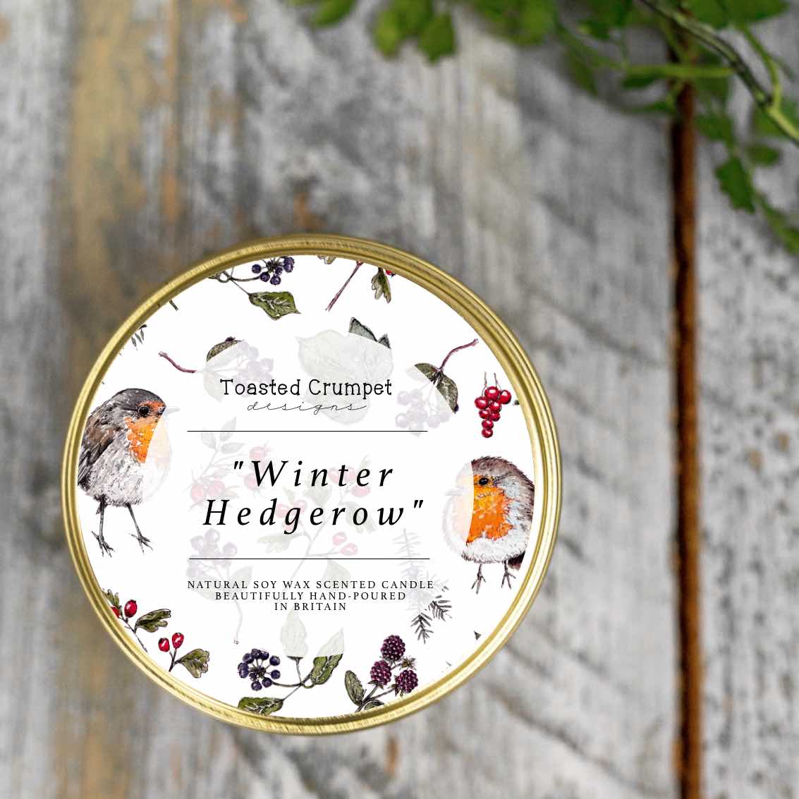 NEW! Winter Hedgerow Candle in a Matt Gold Tin (available for dispatch from August 2026)