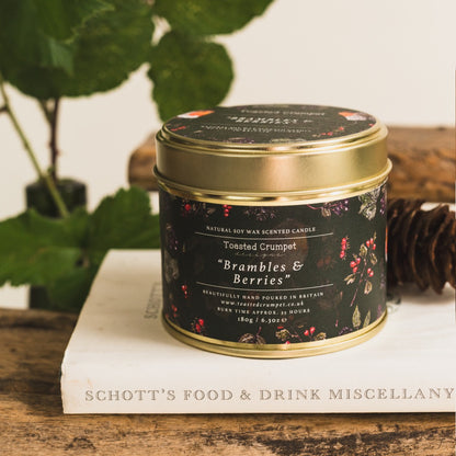 NEW! Brambles & Berries Candle in a Matt Gold Tin (available for dispatch from August 2026)