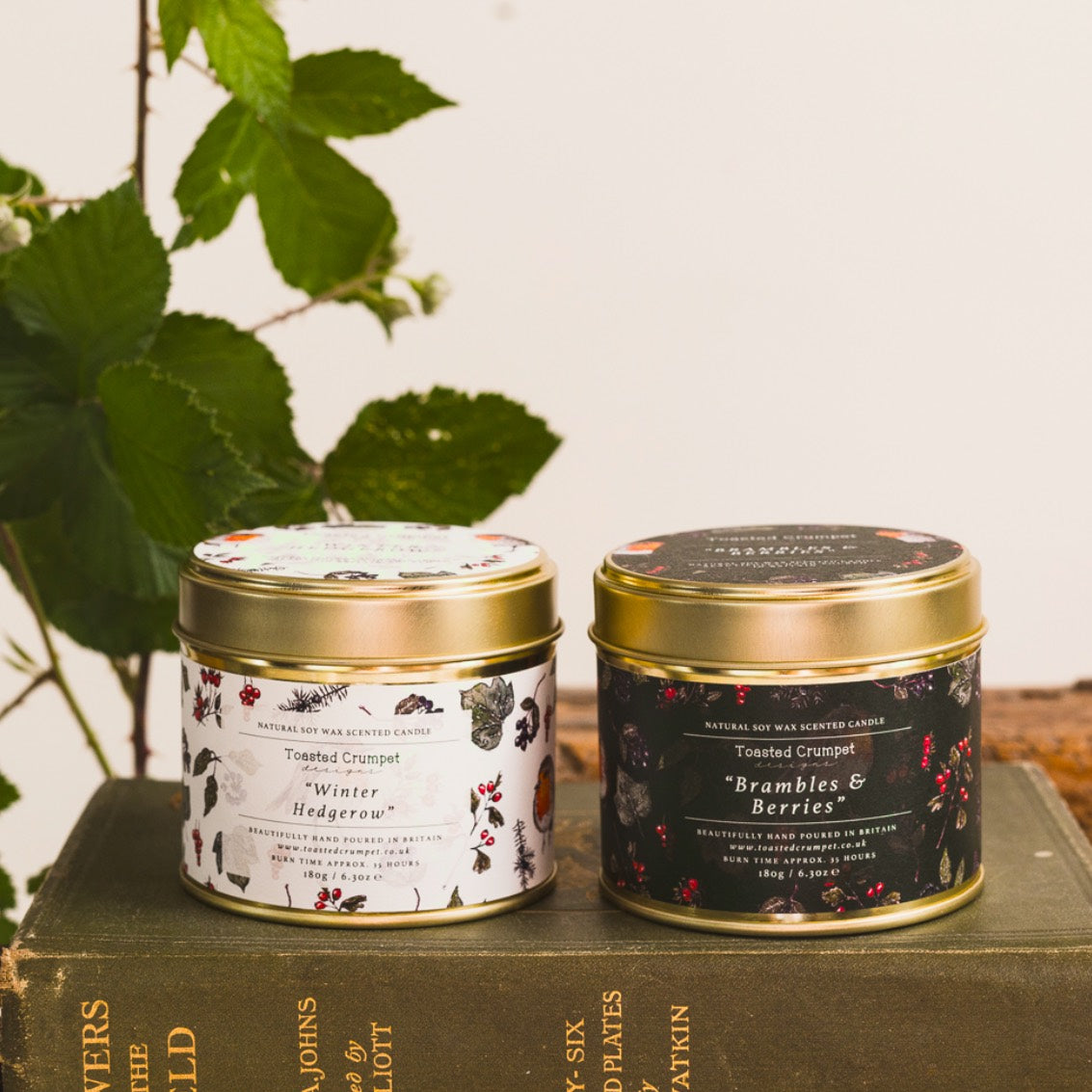NEW! Brambles & Berries Candle in a Matt Gold Tin (available for dispatch from August 2026)