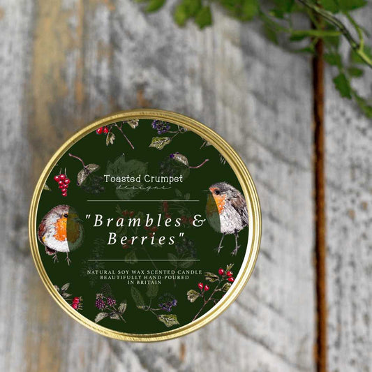 NEW! Brambles & Berries Candle in a Matt Gold Tin (available for dispatch from August 2026)