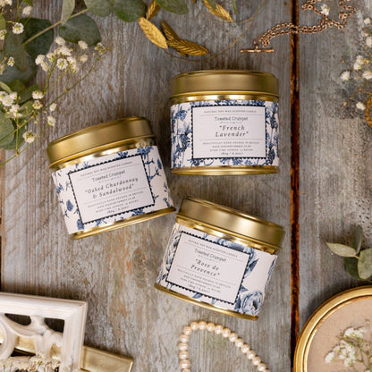 NEW! French Lavender Candle in a Matt Gold Tin