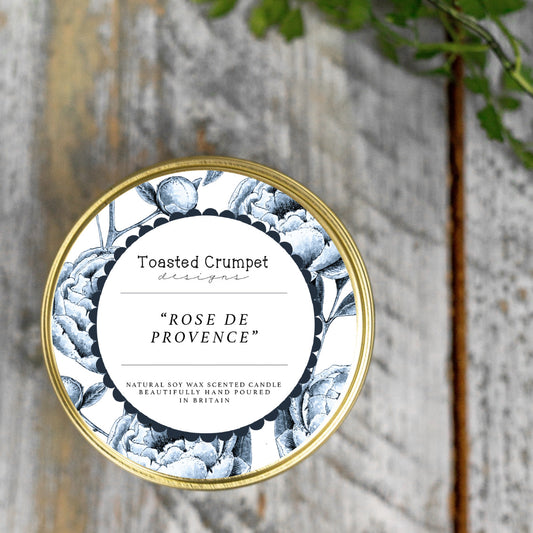 NEW! Rose de Provence Candle in a Matt Gold Tin (available for dispatch from Jan 2026)