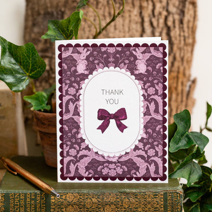 NEW! Thank You (The Vegetable Thief Purple) Card (Cello-Free)