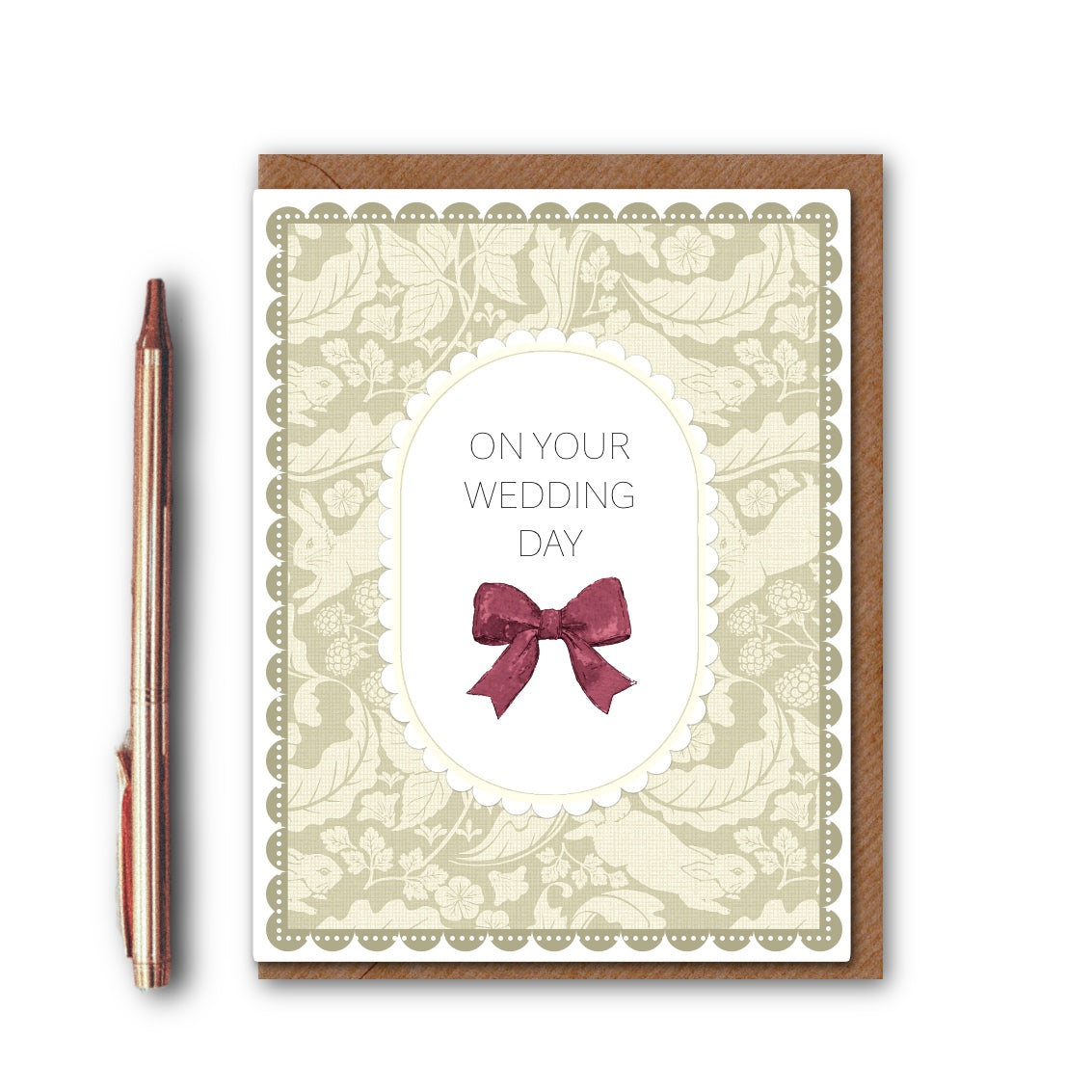 NEW! On Your Wedding Day (The Vegetable Thief Pure) Card (Cello-Free)