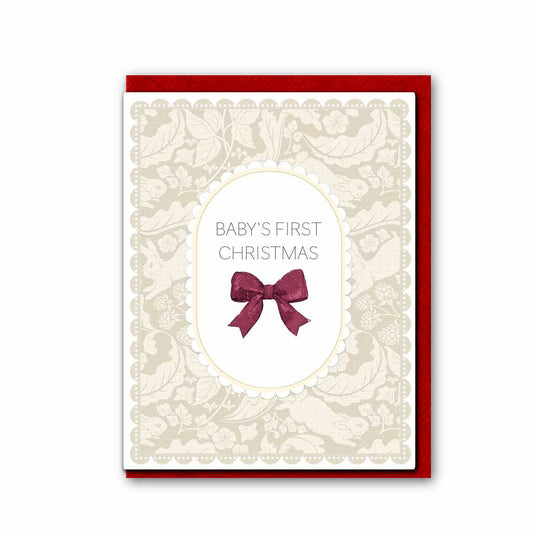 NEW! Baby's First Christmas (The Vegetable Thief Pure) Card (Cello-Free) (available for dispatch from August 2026)