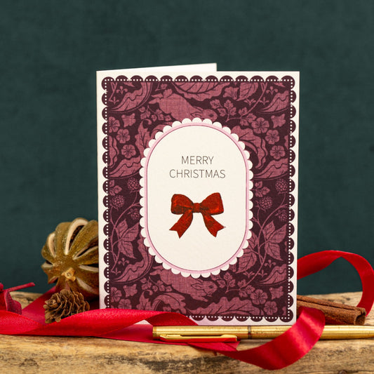 NEW! Merry Christmas (The Vegetable Thief Plum) Card (Cello-Free) (available for dispatch from August 2026)