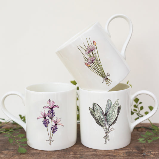 The Kitchen Garden (Lavender) Mug in a Gift Box