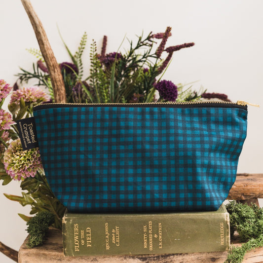 NEW! Midnight Blue (Check) Wash Bag