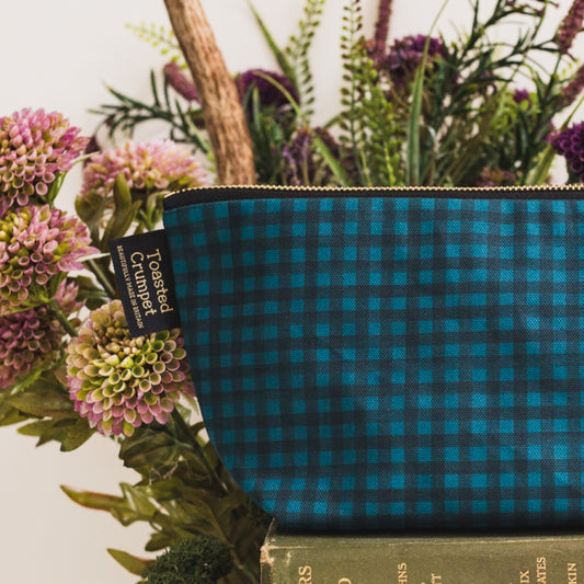 NEW! Midnight Blue (Check) Wash Bag