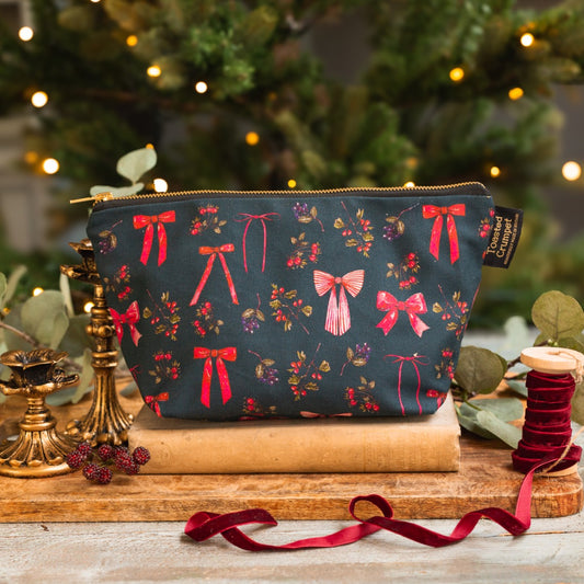 Bows & Berries (Noir) Wash Bag (available for dispatch from August 2025)