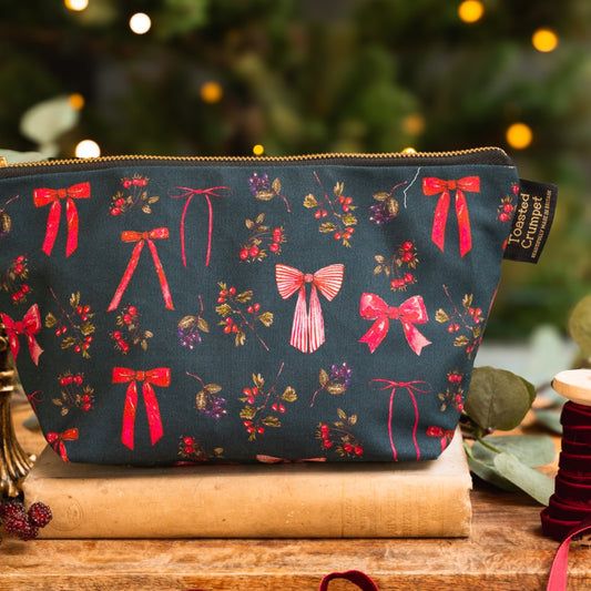 Bows & Berries (Noir) Wash Bag (available for dispatch from August 2025)
