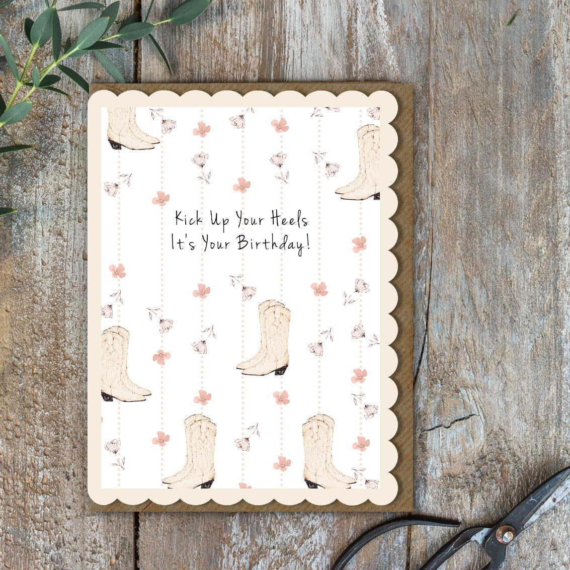 Kick Up Your Heels ItÕs Your Birthday! Card (Cello-Free)
