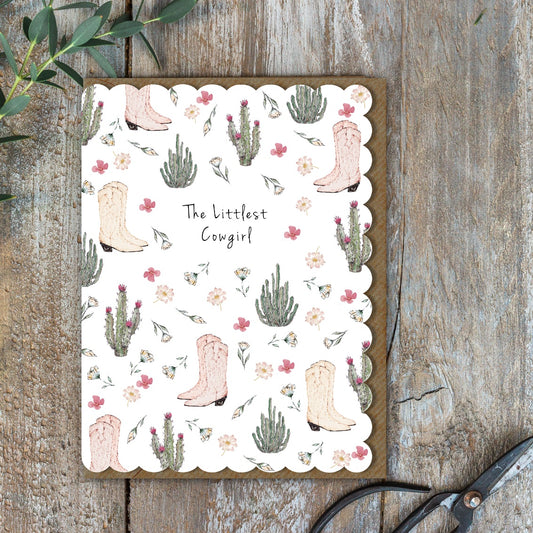 The Littlest Cowgirl Card (Cello-Free)