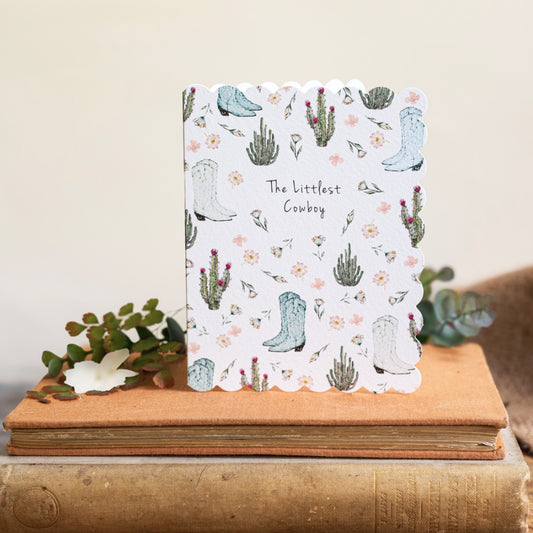 The Littlest Cowboy Card (Cello-Free)