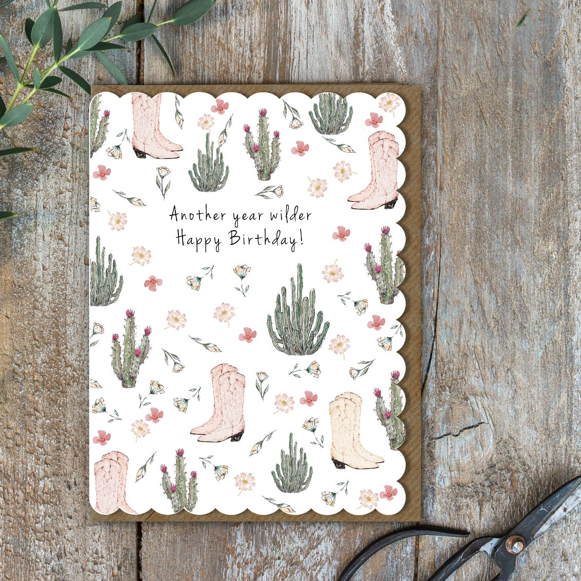 Another Year Wilder Happy Birthday! Card (Cello-Free)