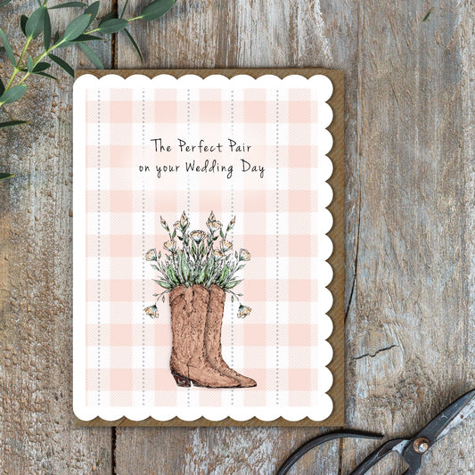 The Perfect Pair on Your Wedding Day Card (Cello-Free)