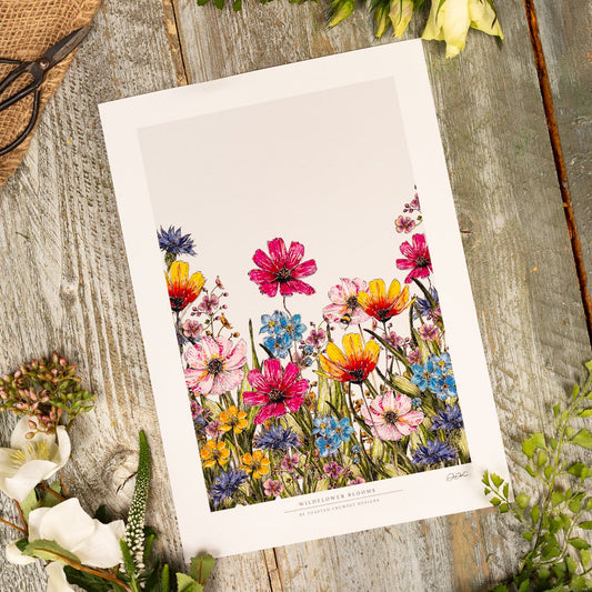 Wildflower Blooms 12x16" Fine Art Print