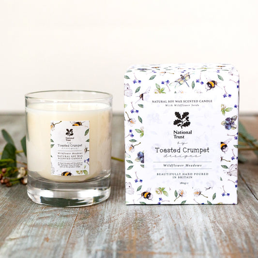 Wildflower Meadows Glass Candle