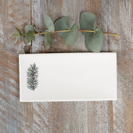Winter Spruce Rectangular Soap Dish