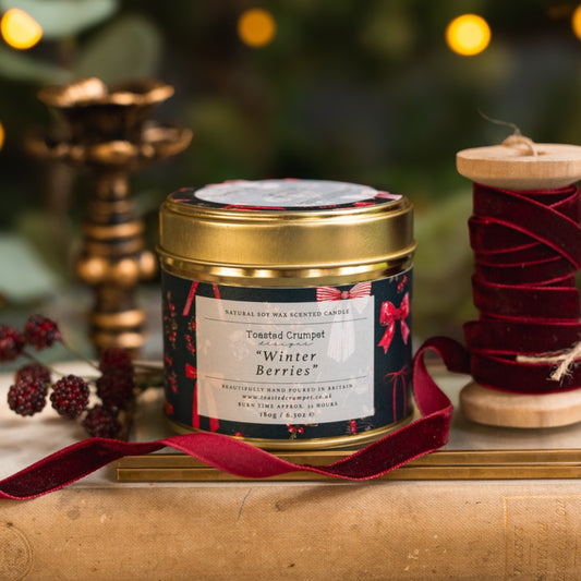 Winter Berries Candle in a Matt Gold Tin (available for dispatch from August 2025)