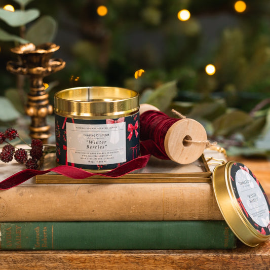 Winter Berries Candle in a Matt Gold Tin (available for dispatch from August 2025)