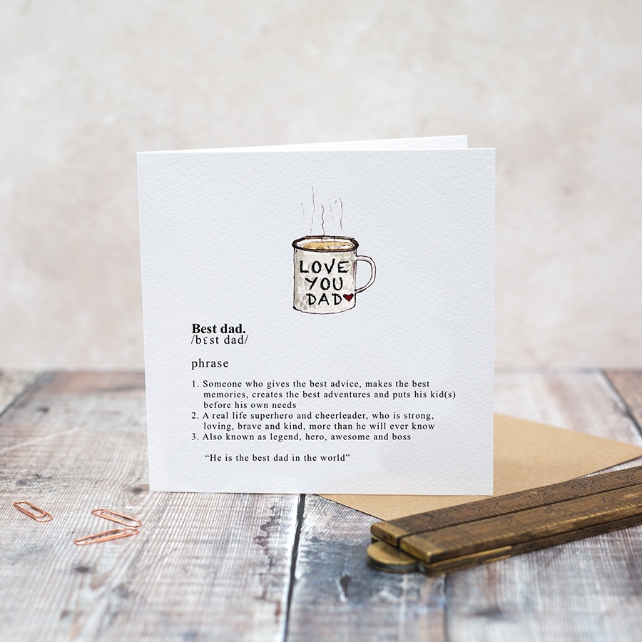 Best Dad Card (Cello-Free) - Toasted Crumpet Designs
